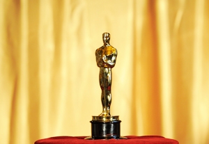 Hold Oscar Statuettes at Grand Central Station