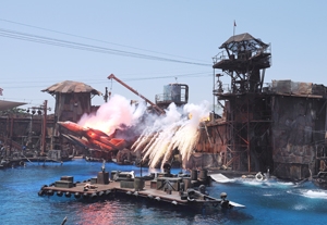 Training Among Tourists at Theme Parks