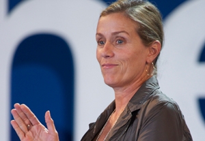 Frances McDormand at N.Y. Public Library