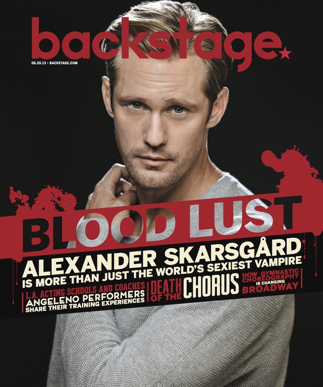 #TrueBlood : Alexander Skarsgård couverutre ‘Backstage’