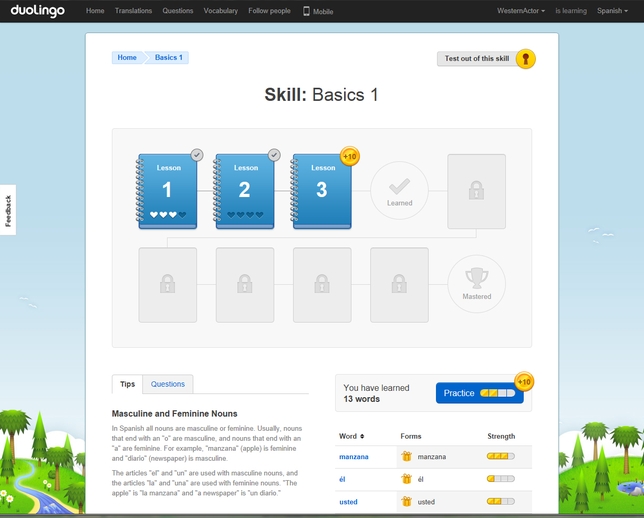 Learn a Second Language for Free With Duolingo