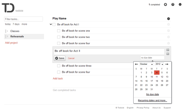How to Organize Your Audition Schedule with Todoist