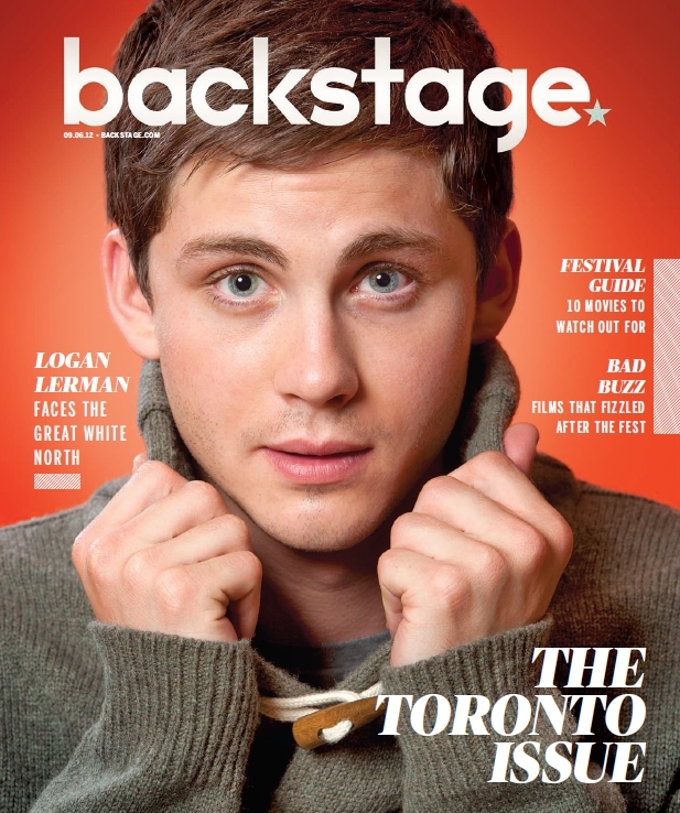 Logan Lerman in Backstage: Sept. 06, 2012